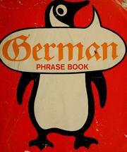 Cover of: German phrase book