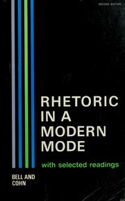 Cover of: Rhetoric in a modern mode: with selected readings