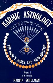 Cover of: Karmic astrology by Martin Schulman