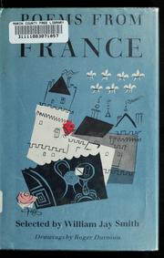Cover of: Poems from France. by William Jay Smith