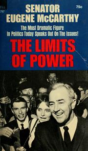 Cover of: The limits of power by McCarthy, Eugene J.