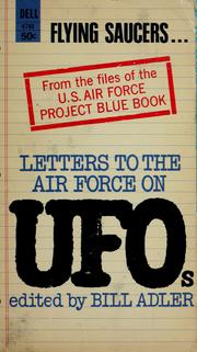 Cover of: Letters to the Air Force on UFOs. by Bill Adler Sr