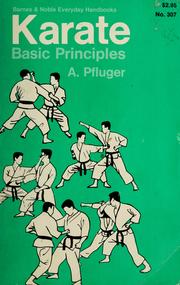 Cover of: Karate: basic principles
