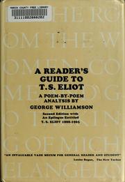 Cover of: A reader's guide to T. S. Eliot