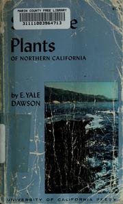 Cover of: Seashore plants of northern California
