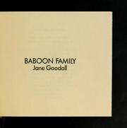 Cover of: Baboon family by Jane Goodall