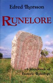 Cover of: Runelore: a handbook of esoteric runology