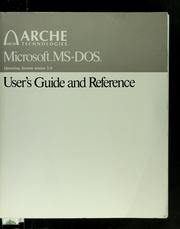 Cover of: Microsoft MS-DOS: user's guide and reference for the MS-DOS operating system Version 5.0.