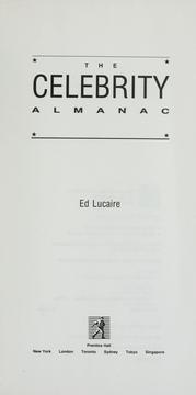 Cover of: The celebrity almanac by Ed Lucaire