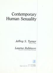 Cover of: Contemporary human sexuality by Jeffrey S. Turner