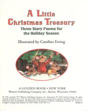Cover of: A little Christmas treasury: three story poems for the holiday season