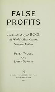 Cover of: False profits by Peter Truell