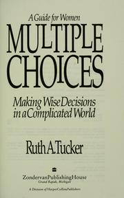 Cover of: Multiple choices by Ruth Tucker