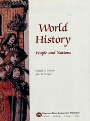 Cover of: World History by Mazour, John M. Peoples, Anatole G. Mazour