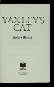 Cover of: Yaxley's cat by Robert Westall