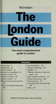 Cover of: The London guide: the most comprehensive guide to London.