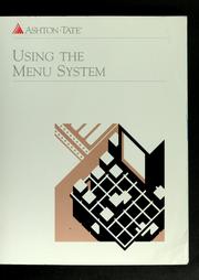 Cover of: Using the menu system