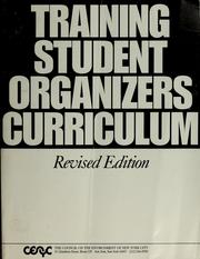Cover of: Training student organizers curriculum by Michael Zamm