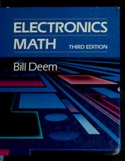 Cover of: Electronic Math by Bill R. Deem