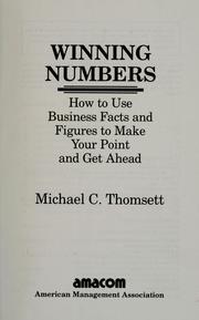 Cover of: Winning numbers by Michael C. Thomsett