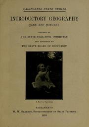 Cover of: Introductory geography