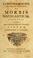 Cover of: Ludovici Rouppe medicinae doctoris De morbis navigantium, liber unus