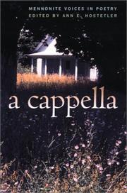 A cappella : Mennonite voices in poetry