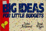 Cover of: Big ideas for little budgets by John Bytheway