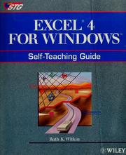 Cover of: Excel 4 for Windows by Ruth K. Witkin
