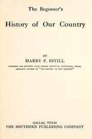 Cover of: The beginner's history of our country