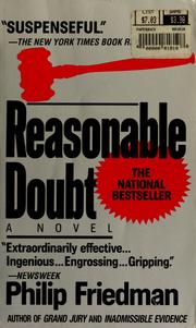 Cover of: Reasonable doubt by Friedman, Philip