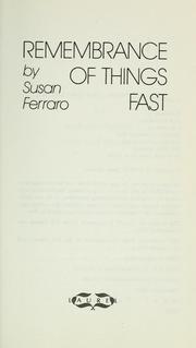 Cover of: Remembrance of things fast