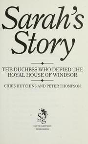 Cover of: Sarah's story: the Duchess who defied the Royal House of Windsor