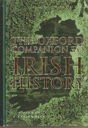 Cover of: The Oxford Companion to Irish history