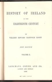 Cover of: A History of Ireland in the Eighteenth Century