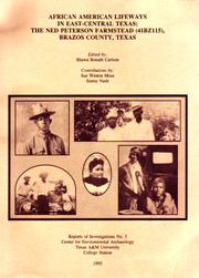 Cover of: African-American Lifeways in East-Central Texas: The Ned Peterson Farmstead Brazos County, Texas