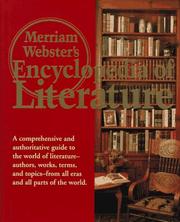 Cover of: Merriam-Webster's encyclopedia of literature.