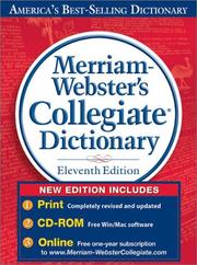 Cover of: Merriam-Webster's Collegiate Dictionary, 11th Edition thumb-notched with Win/Mac CD-ROM and Online Subscription by Merriam-Webster