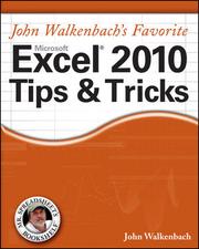 John Walkenbach's favorite Excel 2010 tips & tricks