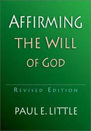 Cover of: Affirming the will of God