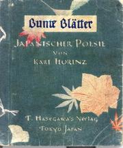 Cover of: Bunte Blätter japanischer Poesie.
