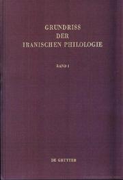 Cover of: Grundriss der iranischen Philologie by Wilhelm Geiger