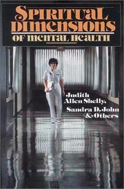 Cover of: Spiritual dimensions of mental health