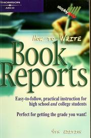How to write book reports by Thomson Learning (Firm)