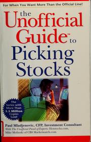 The Unofficial Guide to Picking Stocks Paul J. Mladjenovic