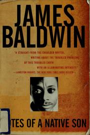 Cover of: Notes of a native son by James Baldwin