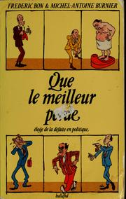 Cover of: Que le meilleur perde by Frédéric Bon