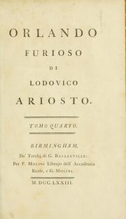 Cover of: Orlando furioso by Lodovico Ariosto