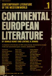 Cover of: Essentials of Contemporary Literature of the Western World (His Essentials of contemporary literature of the Western World, v. 2) by Donald W. Heiney