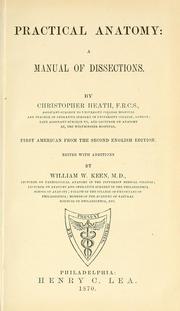 Cover of: Practical anatomy: a manual of dissections